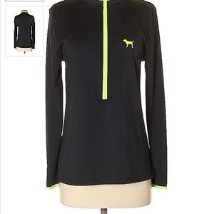 Black And Neon Green Half Zip!!